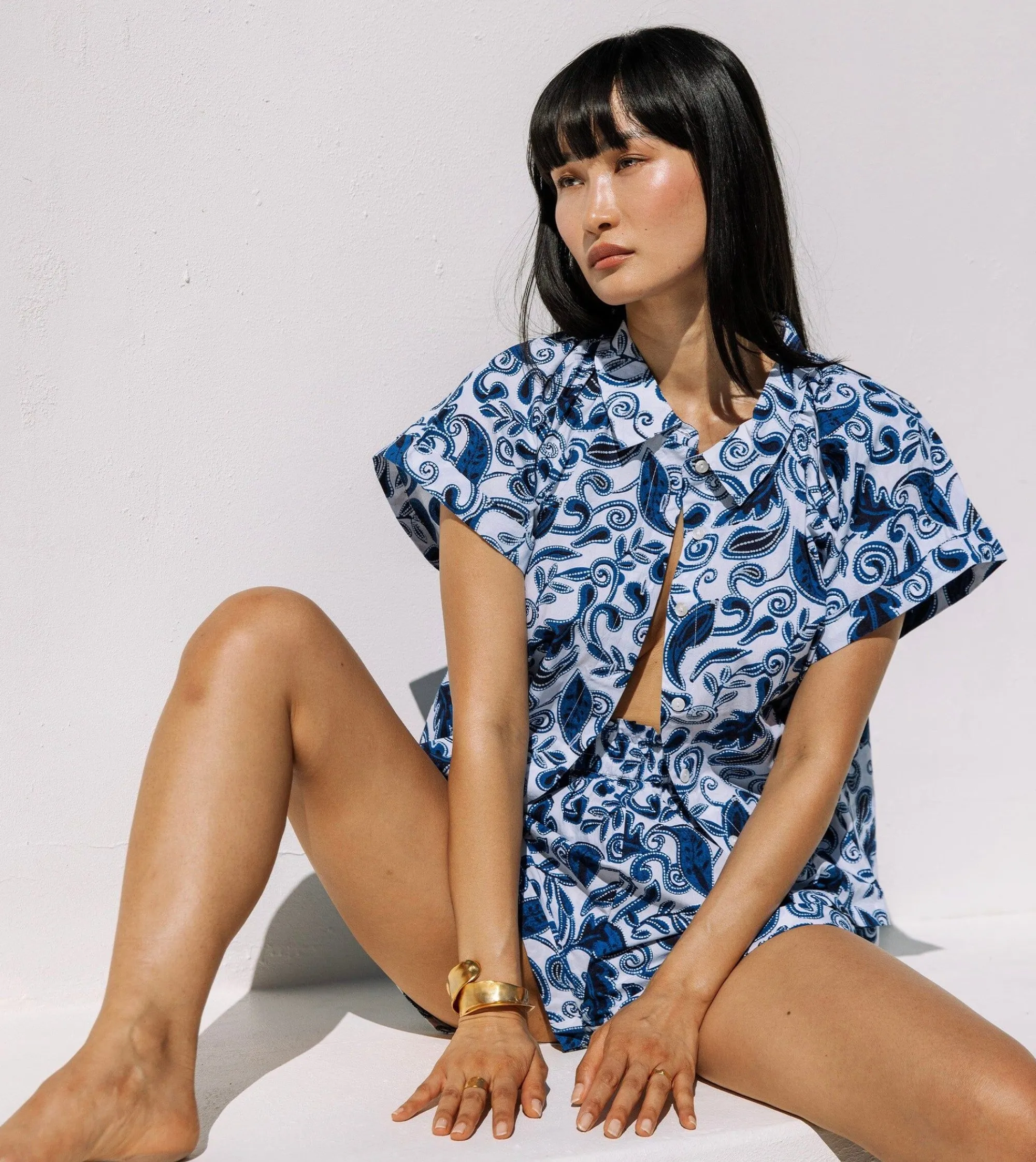 Cleobella Tops-Acadia Topazulejo