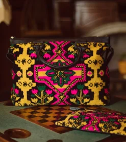 Cleobella Handbags-Ankara Weekenderblack