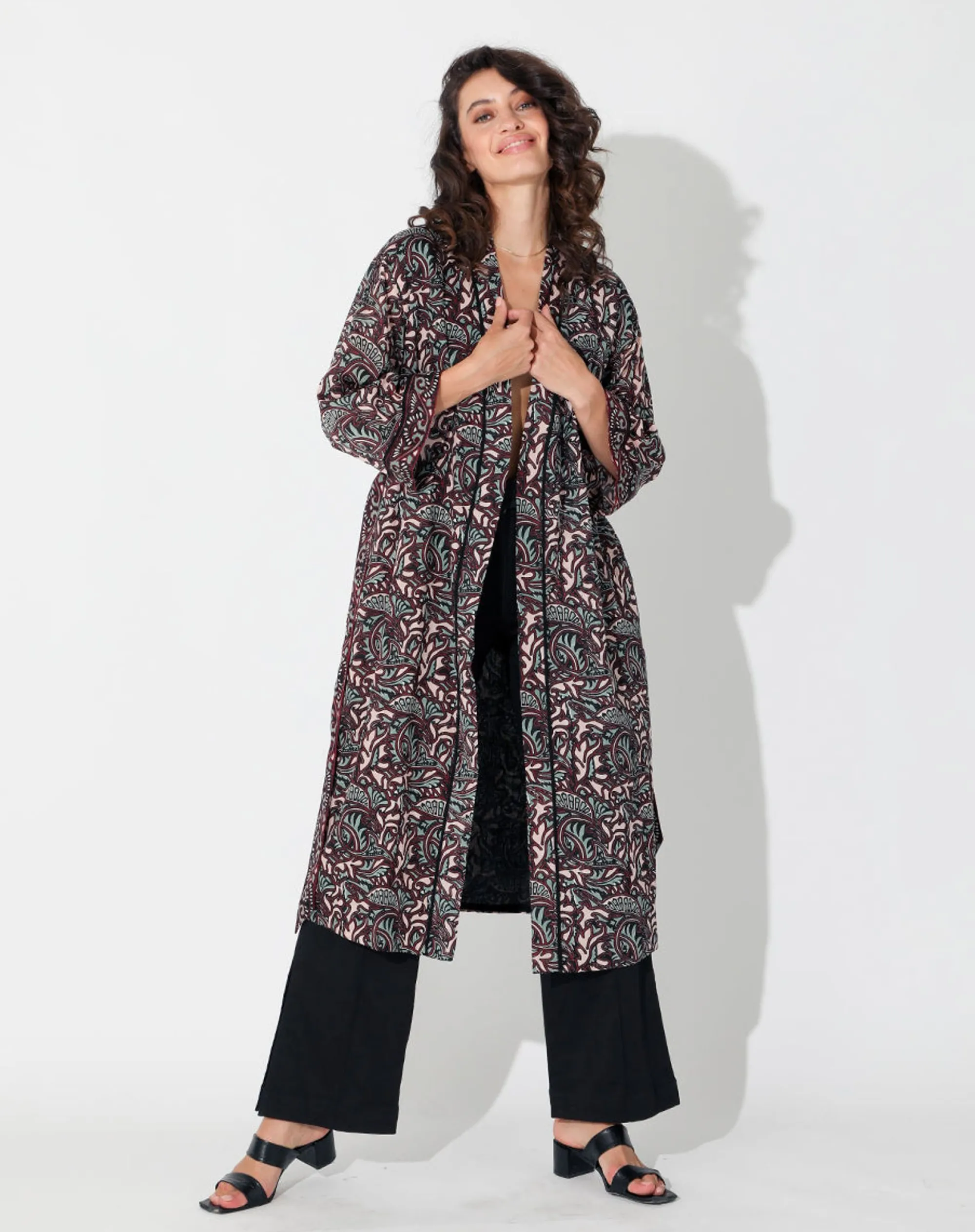 Cleobella Jackets & Sweaters-Block Printed Robezuri