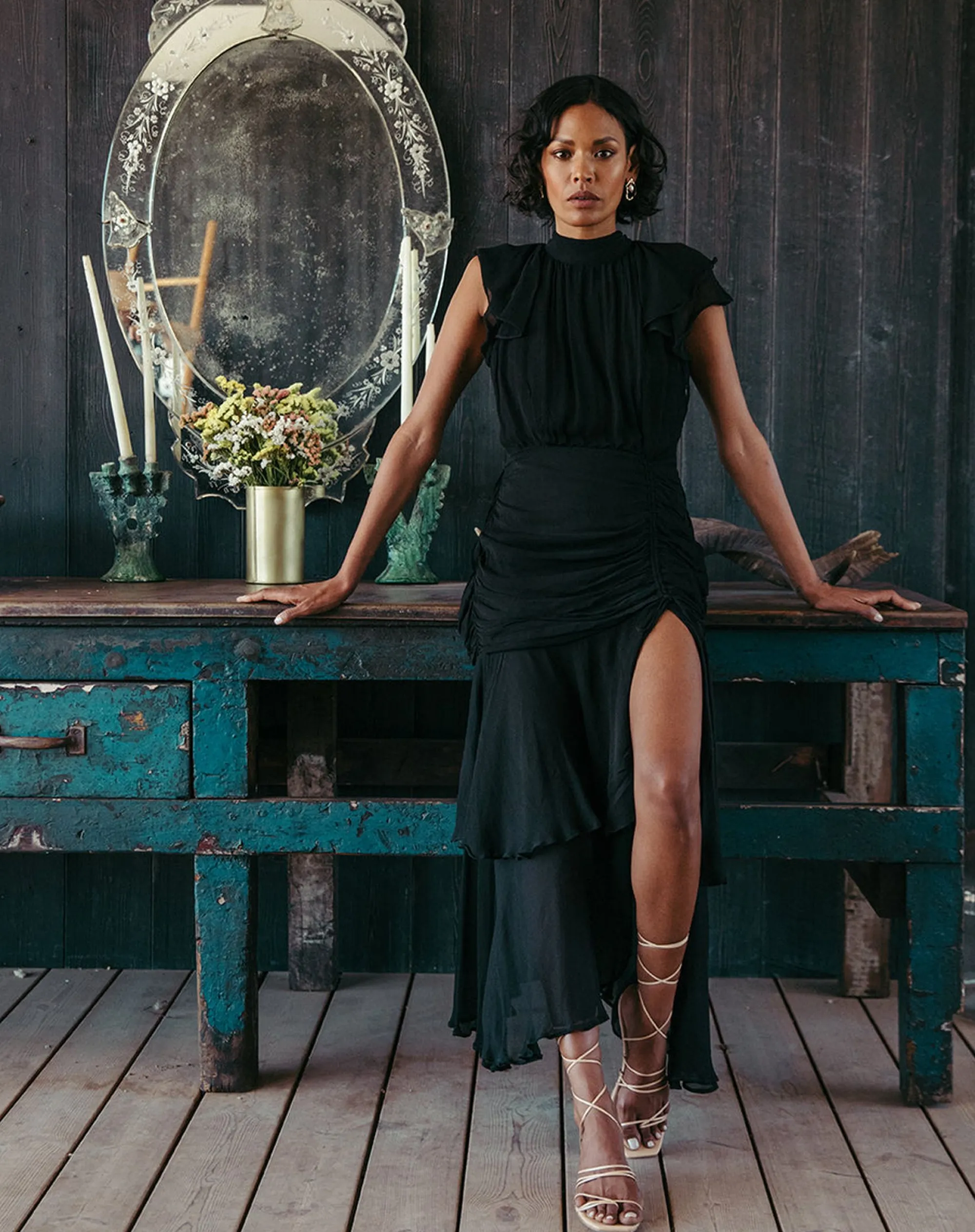 Cleobella Dresses-Cecilia Ankle Dressblack