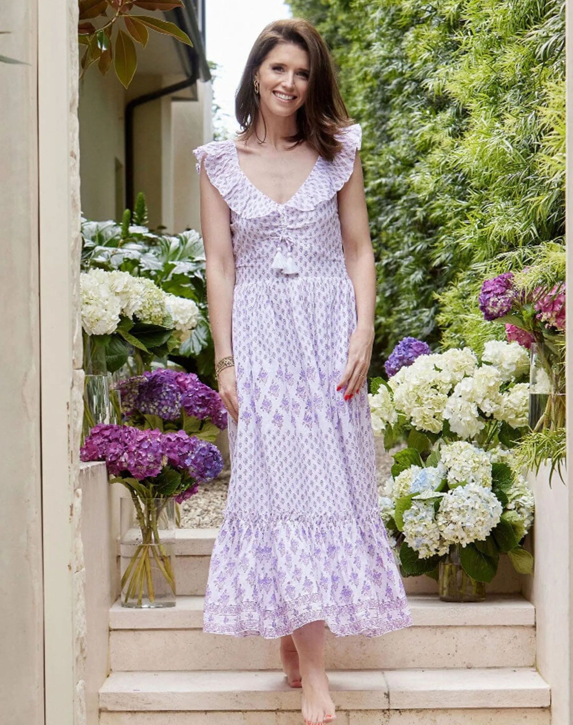 Cleobella Dresses-Christina Midi Dressditzy Rose