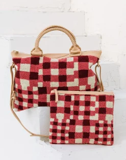 Cleobella Handbags-Clutchpatchwork Gingham