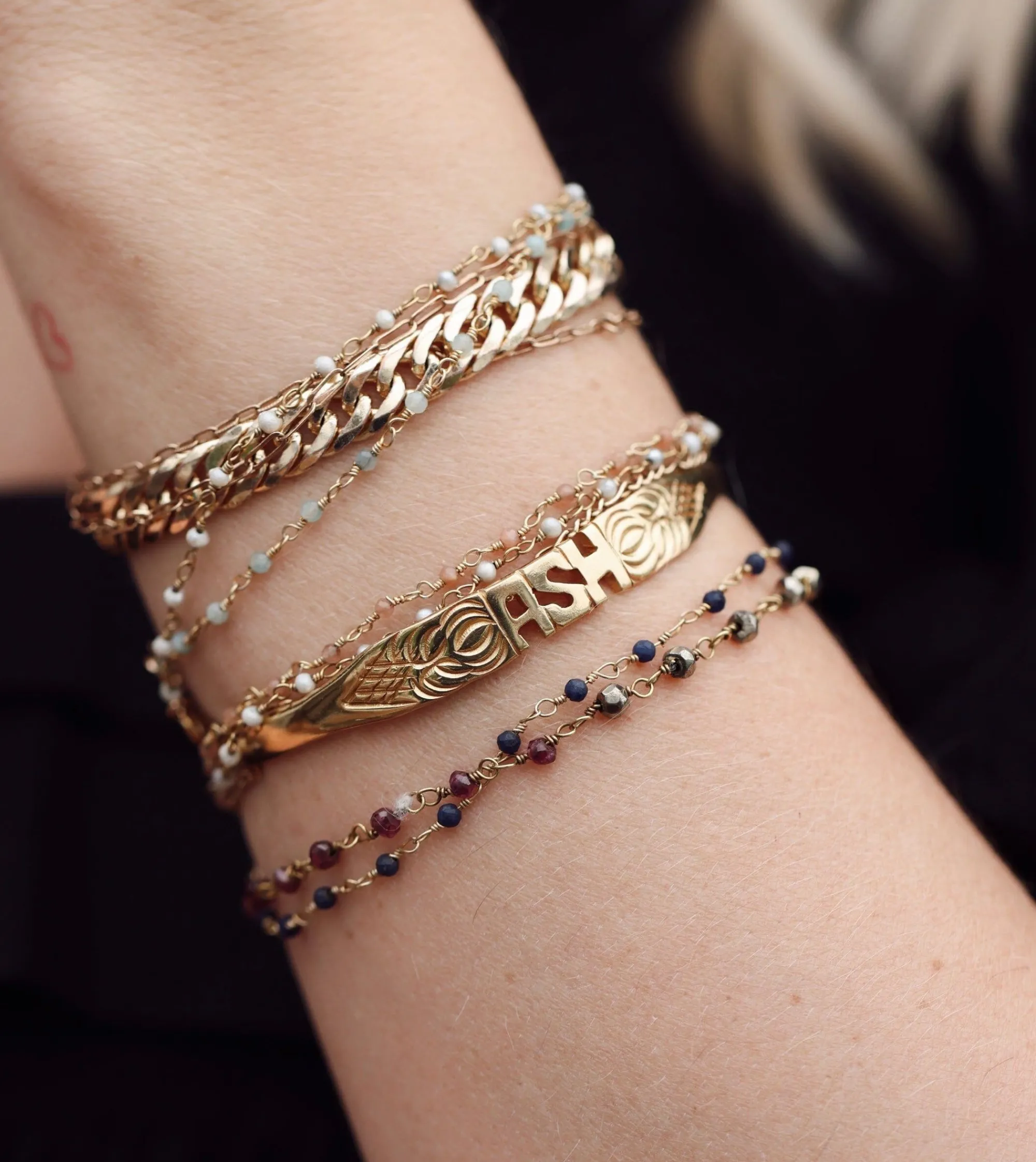 Cleobella Jewelry-Custom Bali Word Bracelet