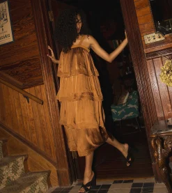 Cleobella Dresses-Dasha Midi Dressbronze