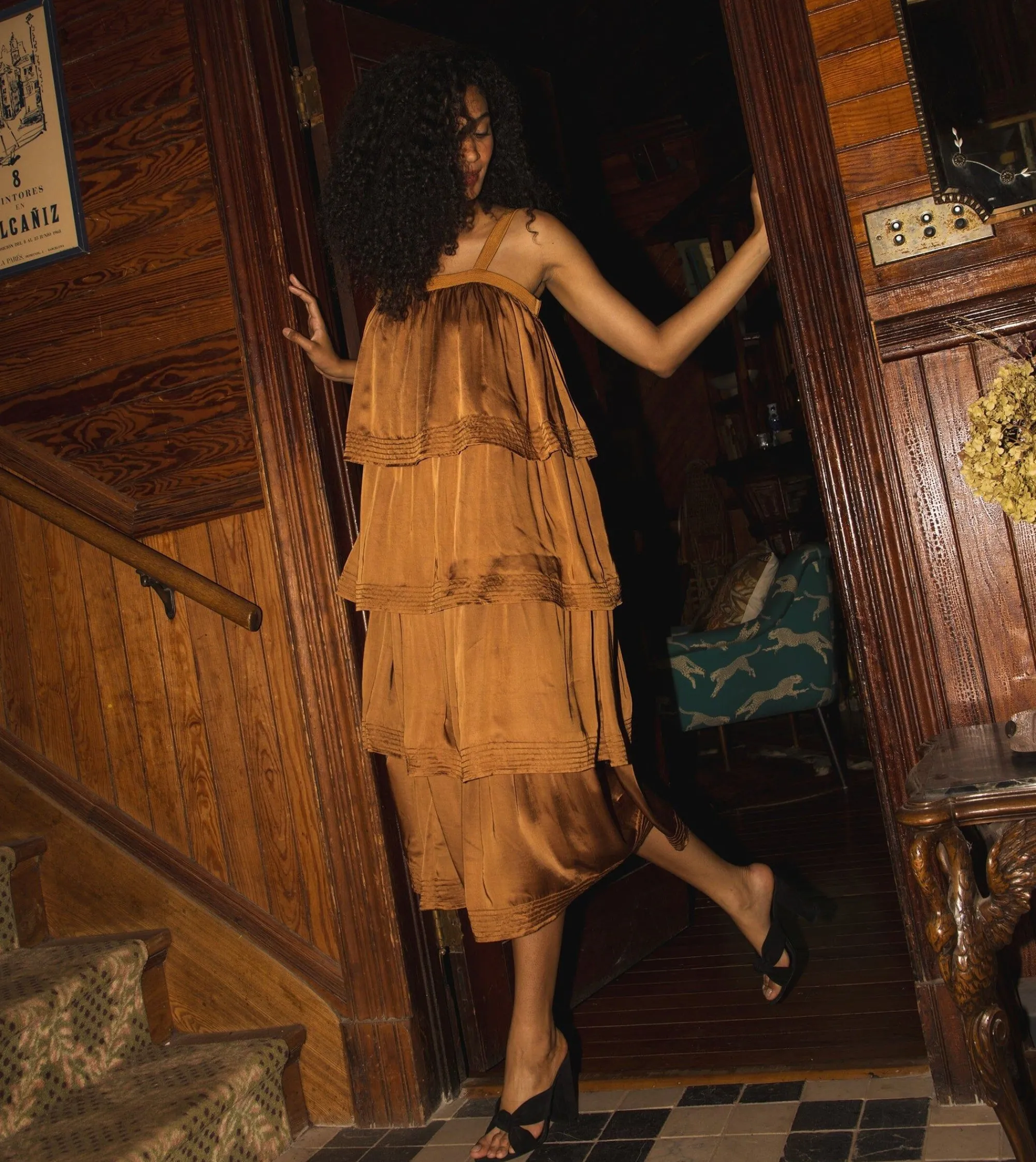 Cleobella Dresses-Dasha Midi Dressbronze