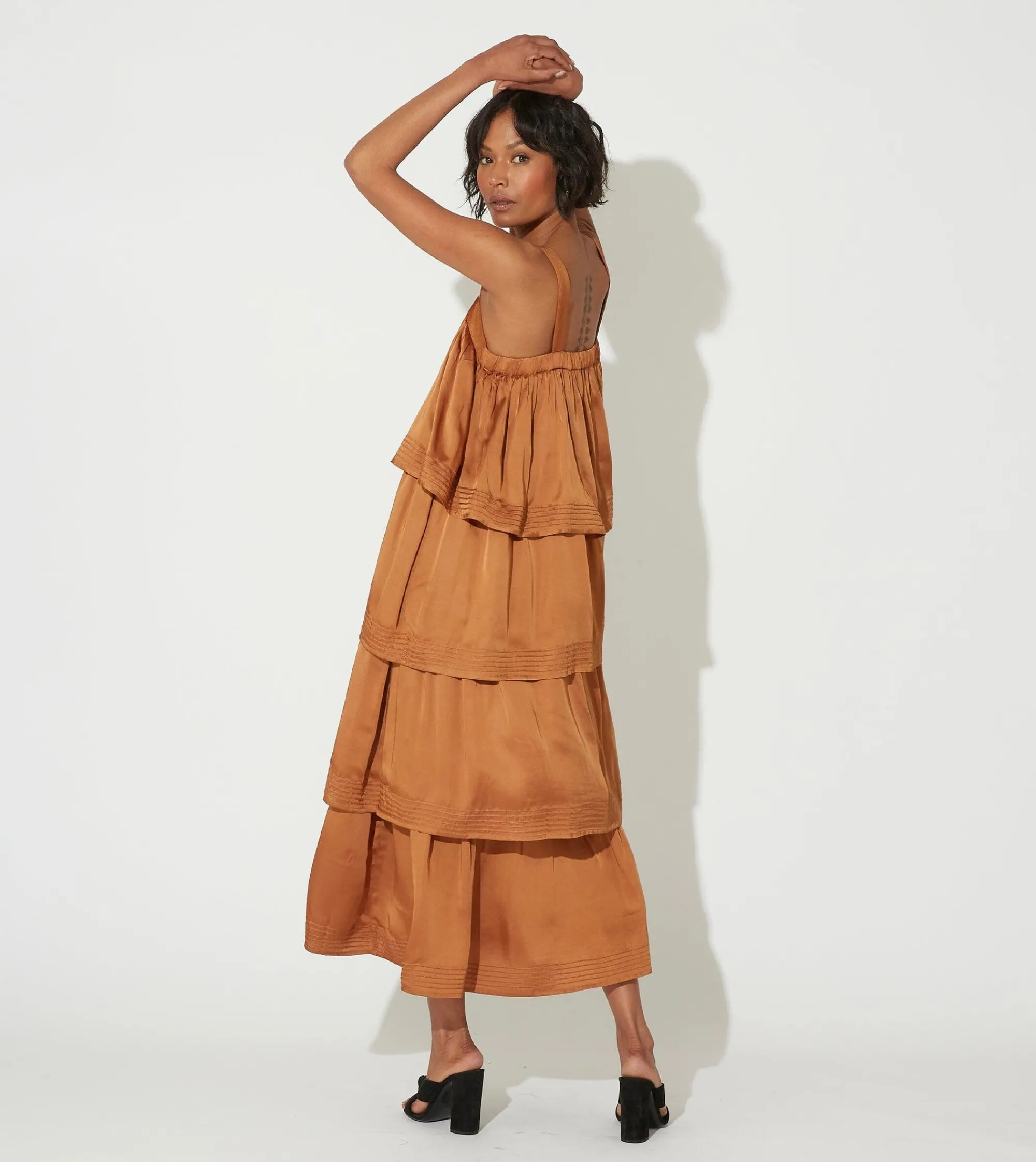 Cleobella Dresses-Dasha Midi Dressbronze