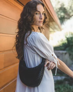 Cleobella Handbags-Dylan Woven Handbagblack