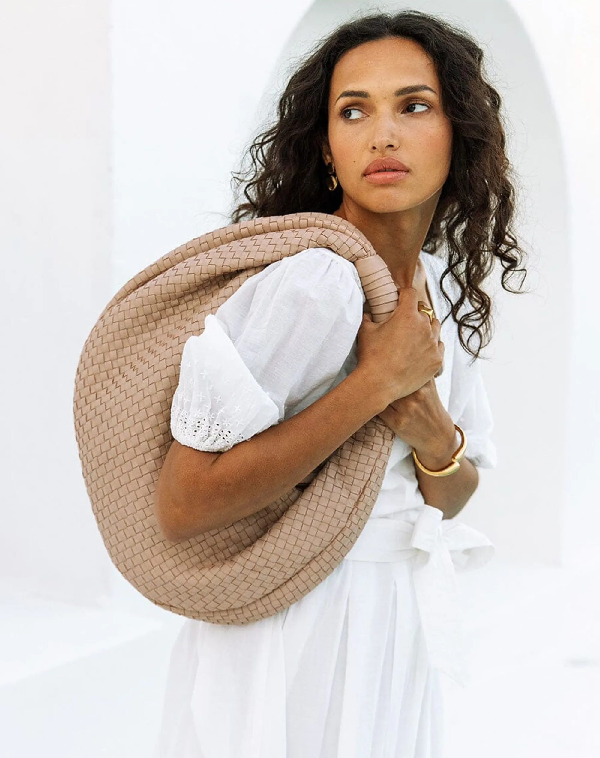Cleobella Handbags-Hobo Woven Bagbone