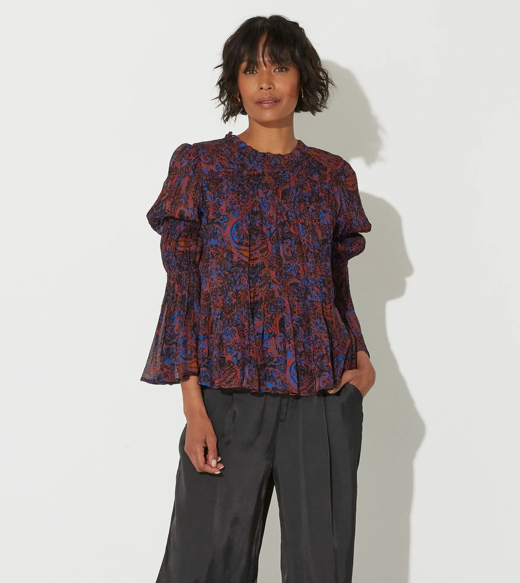Cleobella Tops-Ines Blouseretrograde Paisley