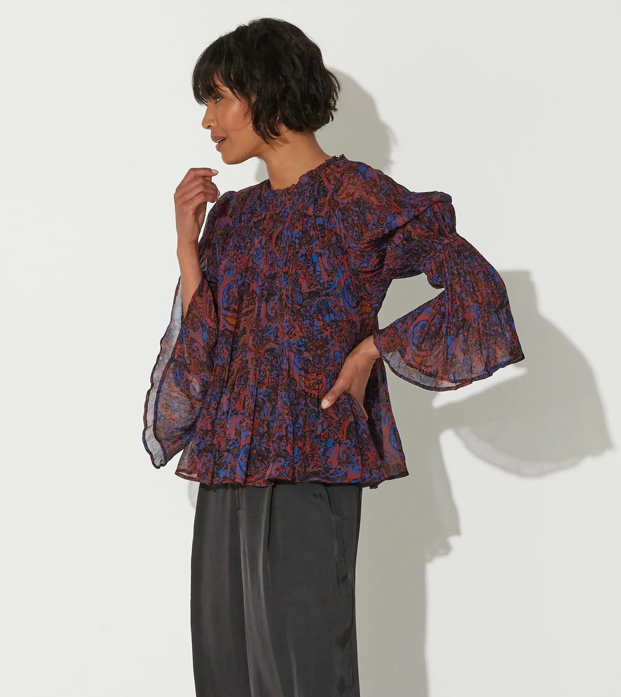 Cleobella Tops-Ines Blouseretrograde Paisley