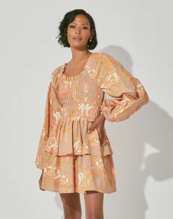 Cleobella Dresses-Journee Mini Dressabstract Rose