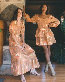 Cleobella Dresses-Journee Mini Dressabstract Rose
