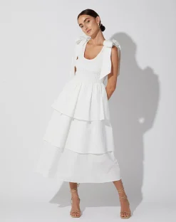 Cleobella Dresses-Kaiya Midi Dresswhite