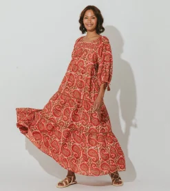 Cleobella Dresses-Kamala Kaftan Dressaurora