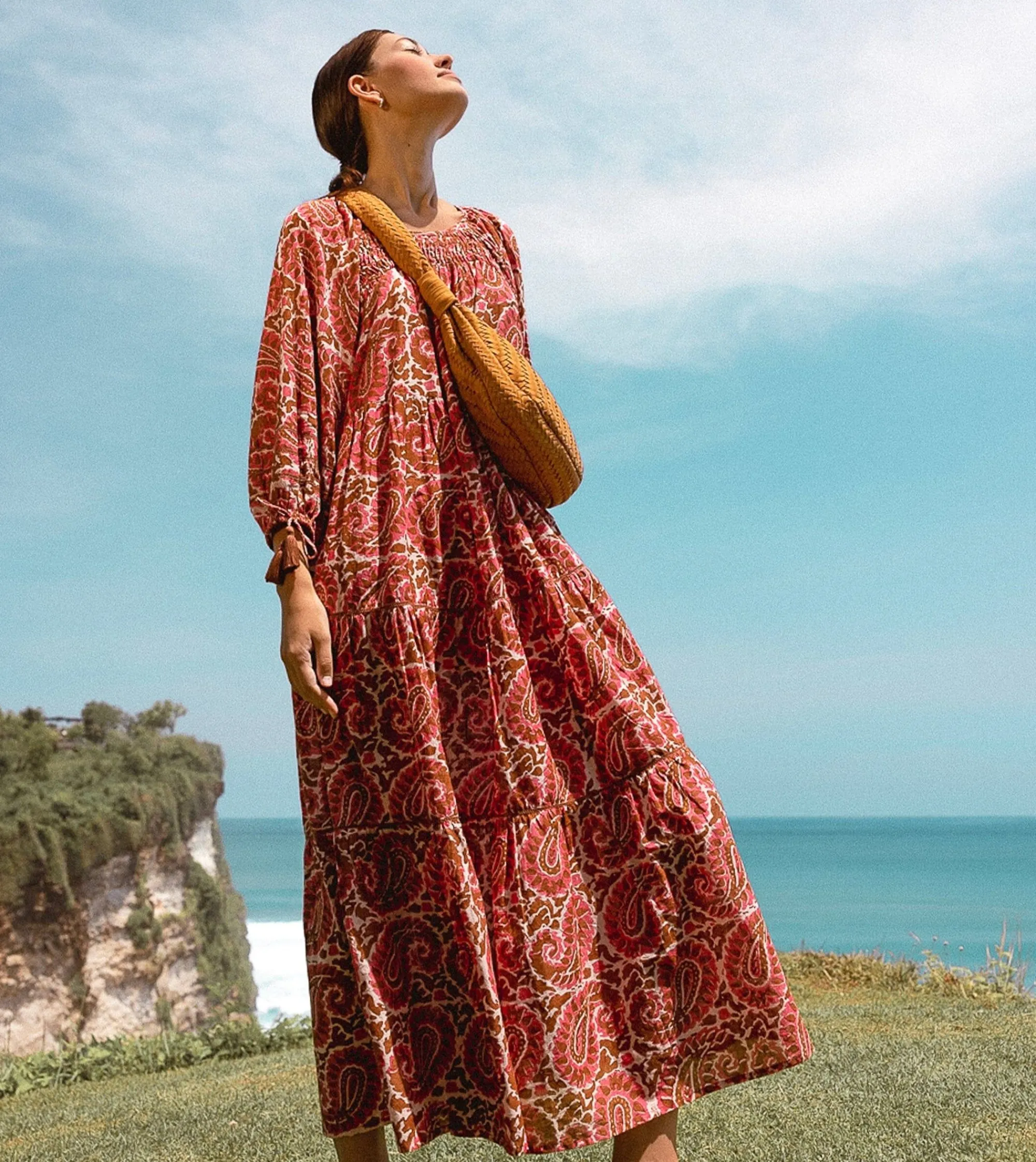 Cleobella Dresses-Kamala Kaftan Dressaurora