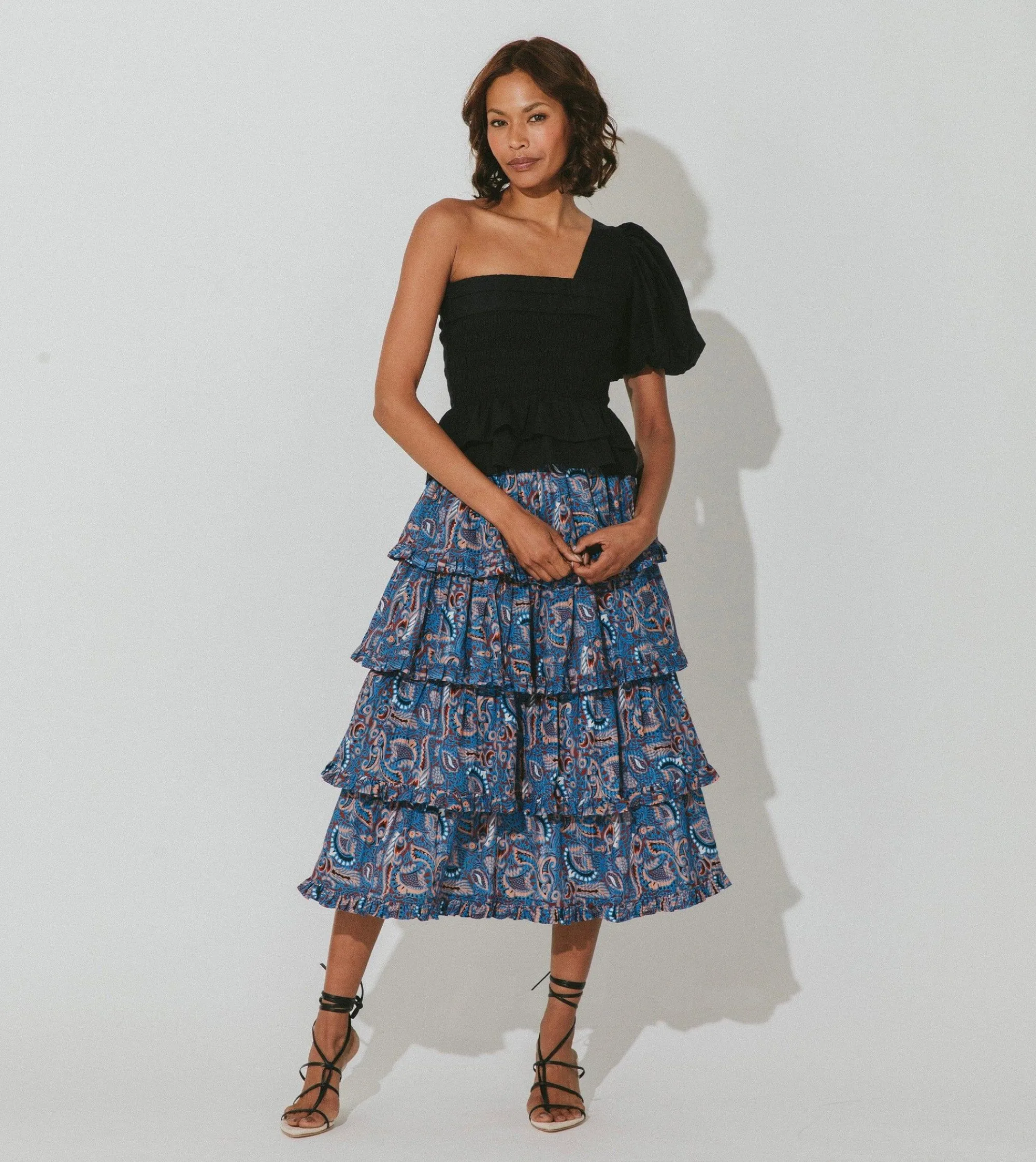 Cleobella Bottoms-Lana Midi Skirtlazuli