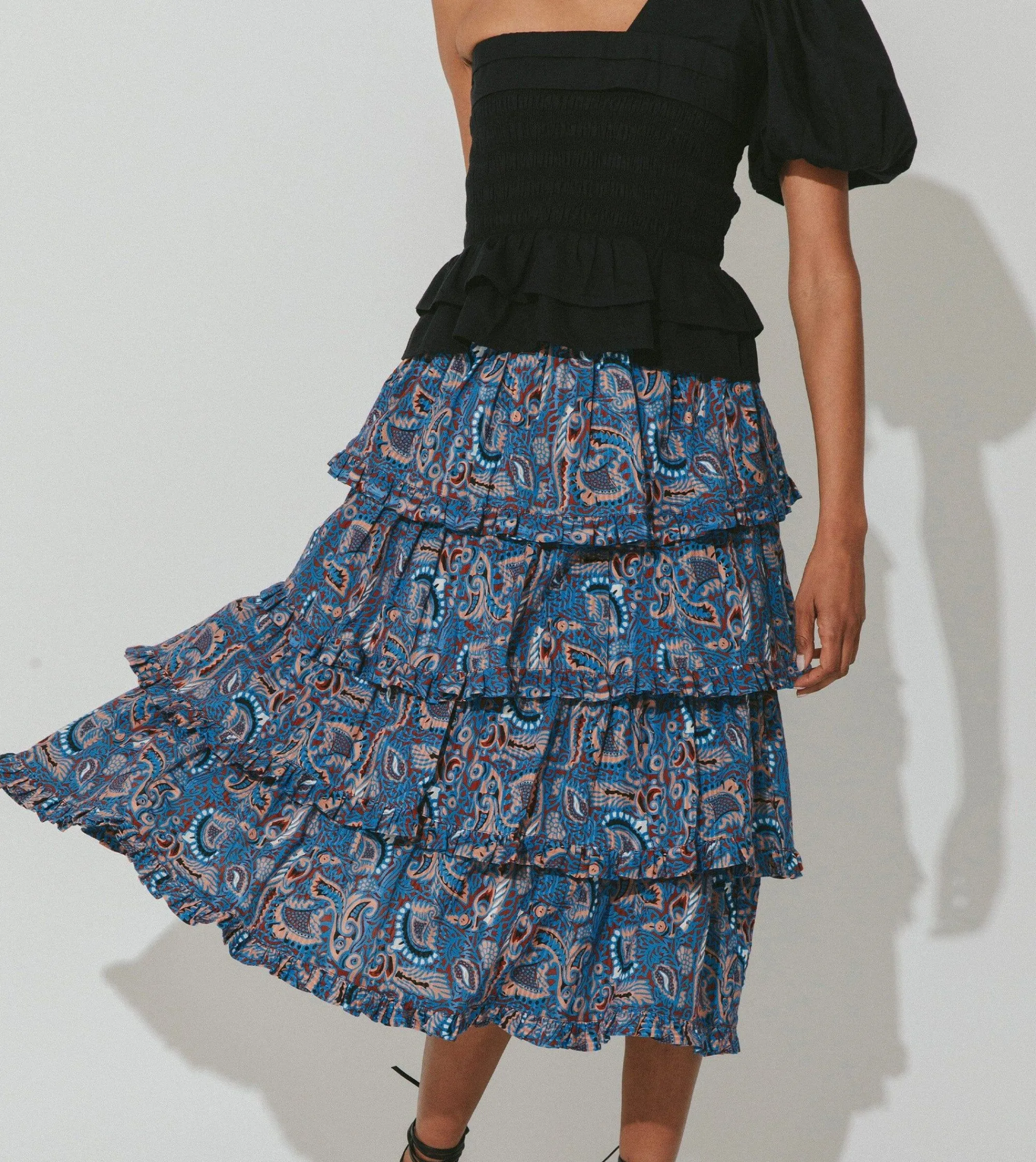 Cleobella Bottoms-Lana Midi Skirtlazuli