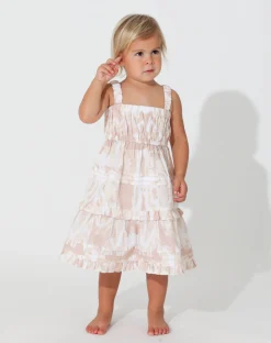 Cleobella Littles-Littles Jolene Dresswatercolor Ikat Beige