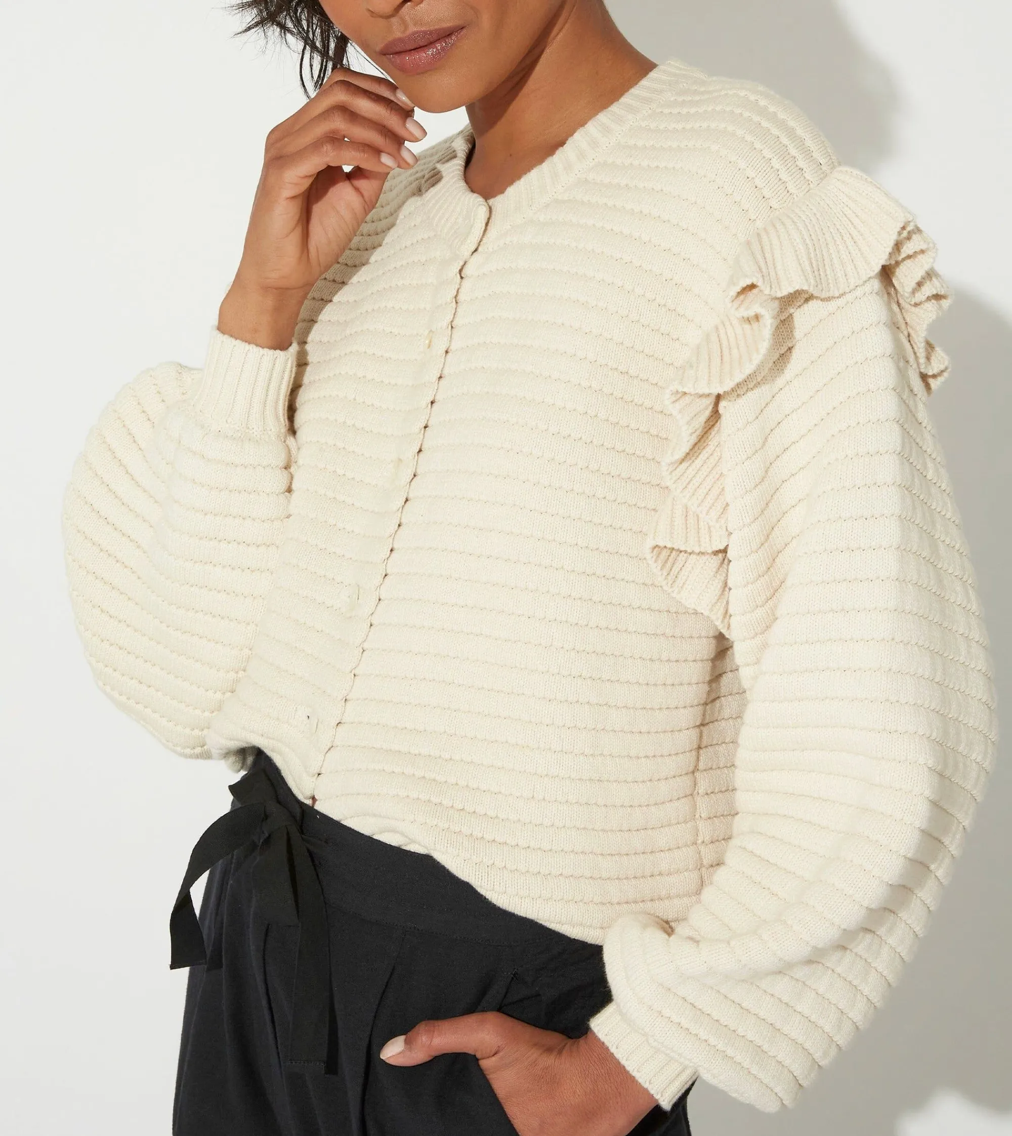 Cleobella Jackets & Sweaters-Maelle Cardiganivory
