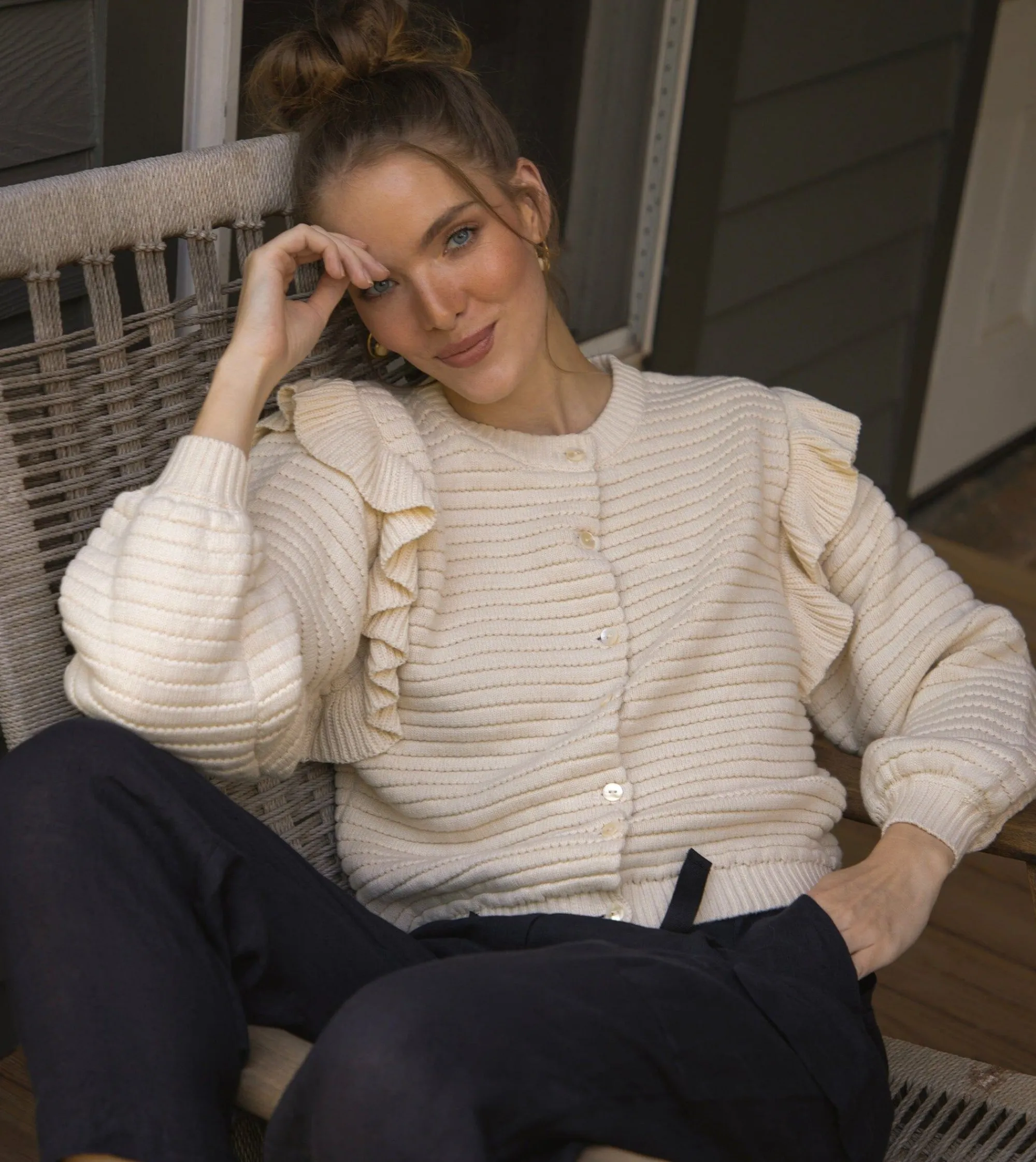 Cleobella Jackets & Sweaters-Maelle Cardiganivory