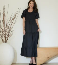 Cleobella Dresses-Montecito Midi Dressblack
