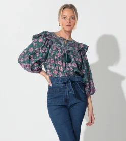 Cleobella Tops-Mylah Blousejade Floral