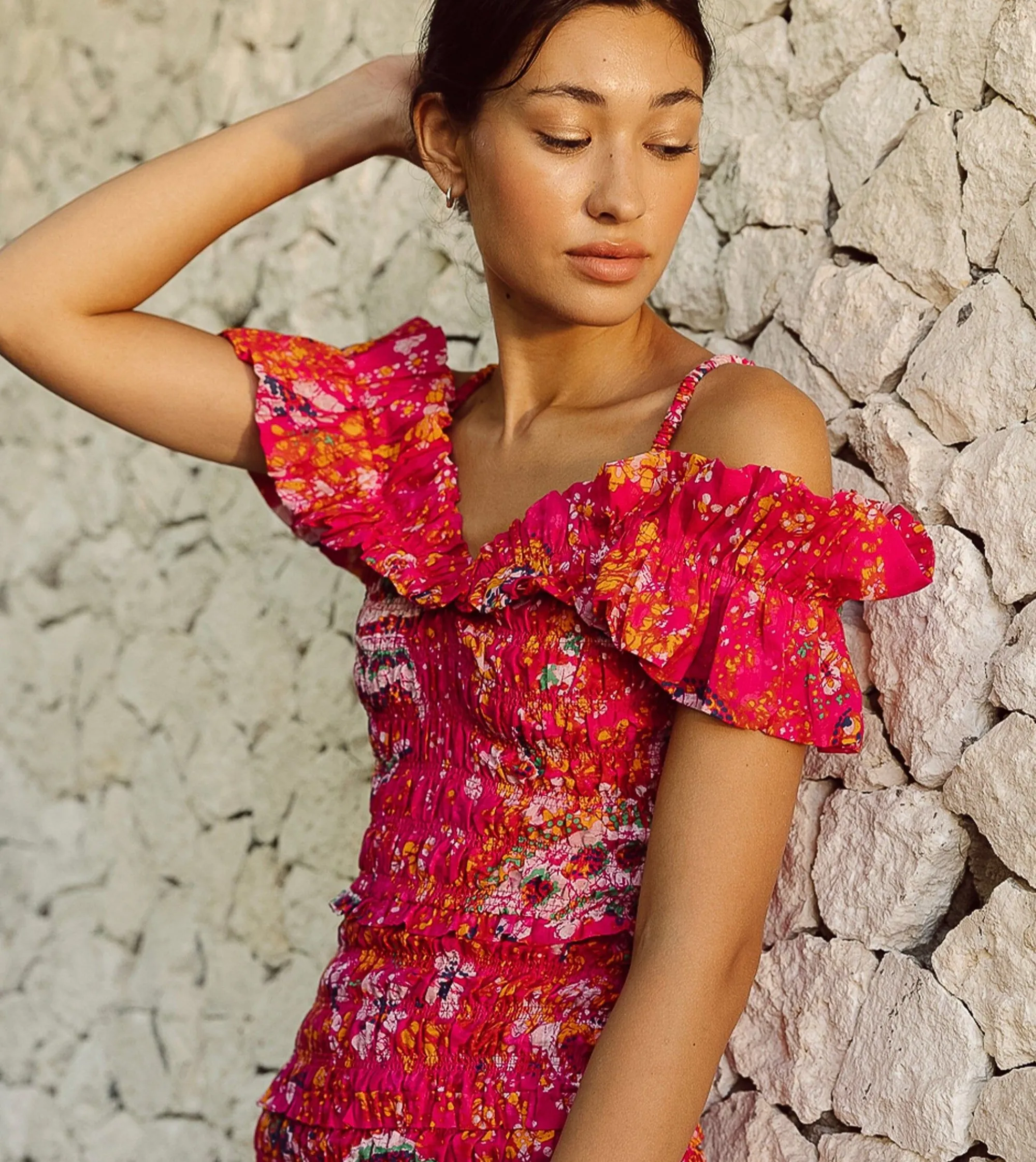 Cleobella Dresses-Narina Midi Dresshibiscus