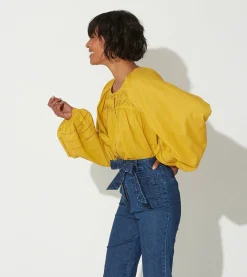 Cleobella Tops-Nerea Blousecitrine