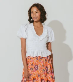 Cleobella Tops-Neva Topwhite
