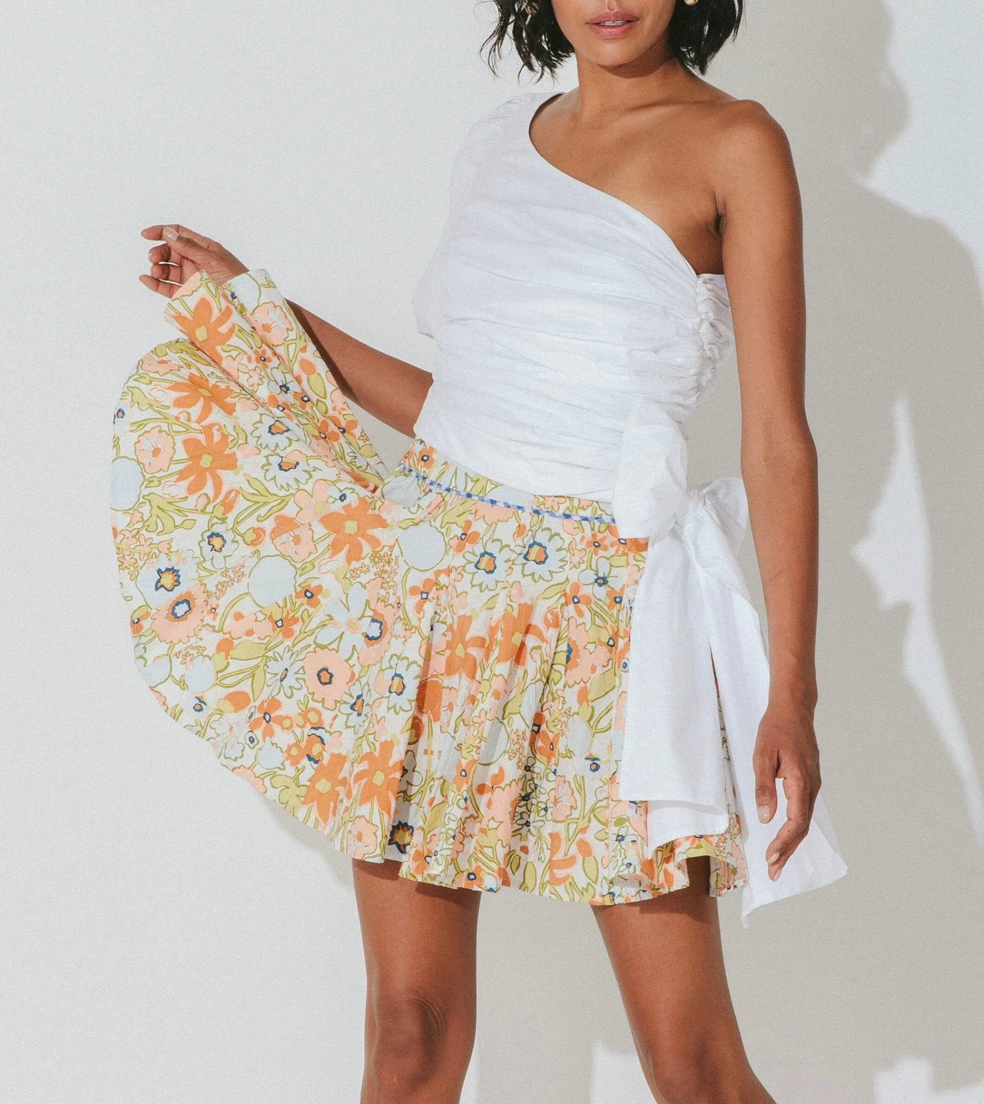 Cleobella Bottoms-Nora Mini Skirtretro Floral