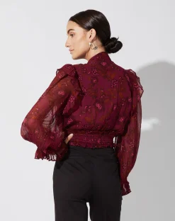 Cleobella Tops-Olivia Blousebotanical
