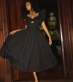 Cleobella Dresses-Piper Midi Dressblack