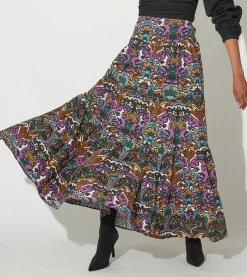 Cleobella Bottoms-Rania Maxi Skirtmosaic Ikat