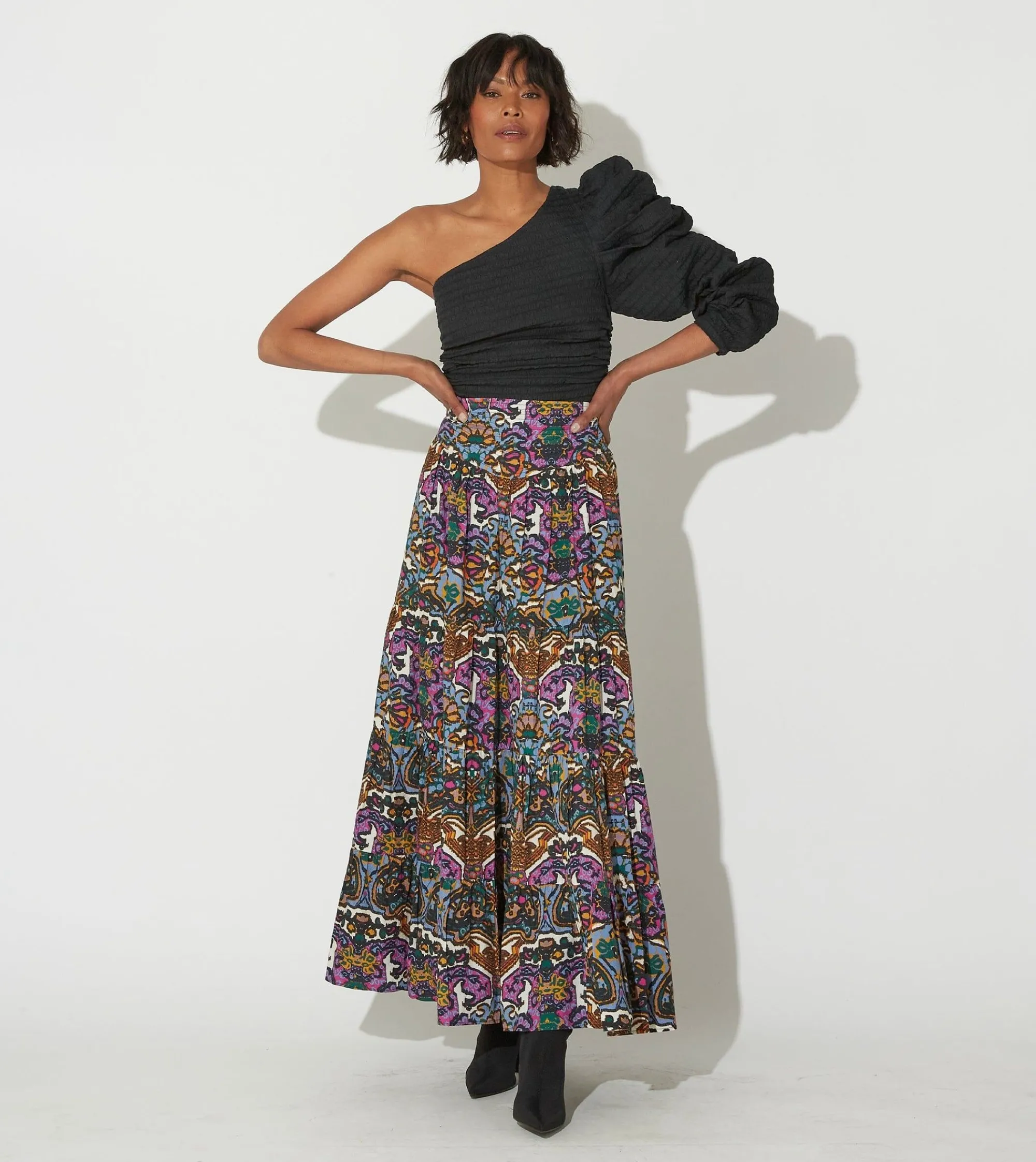 Cleobella Bottoms-Rania Maxi Skirtmosaic Ikat