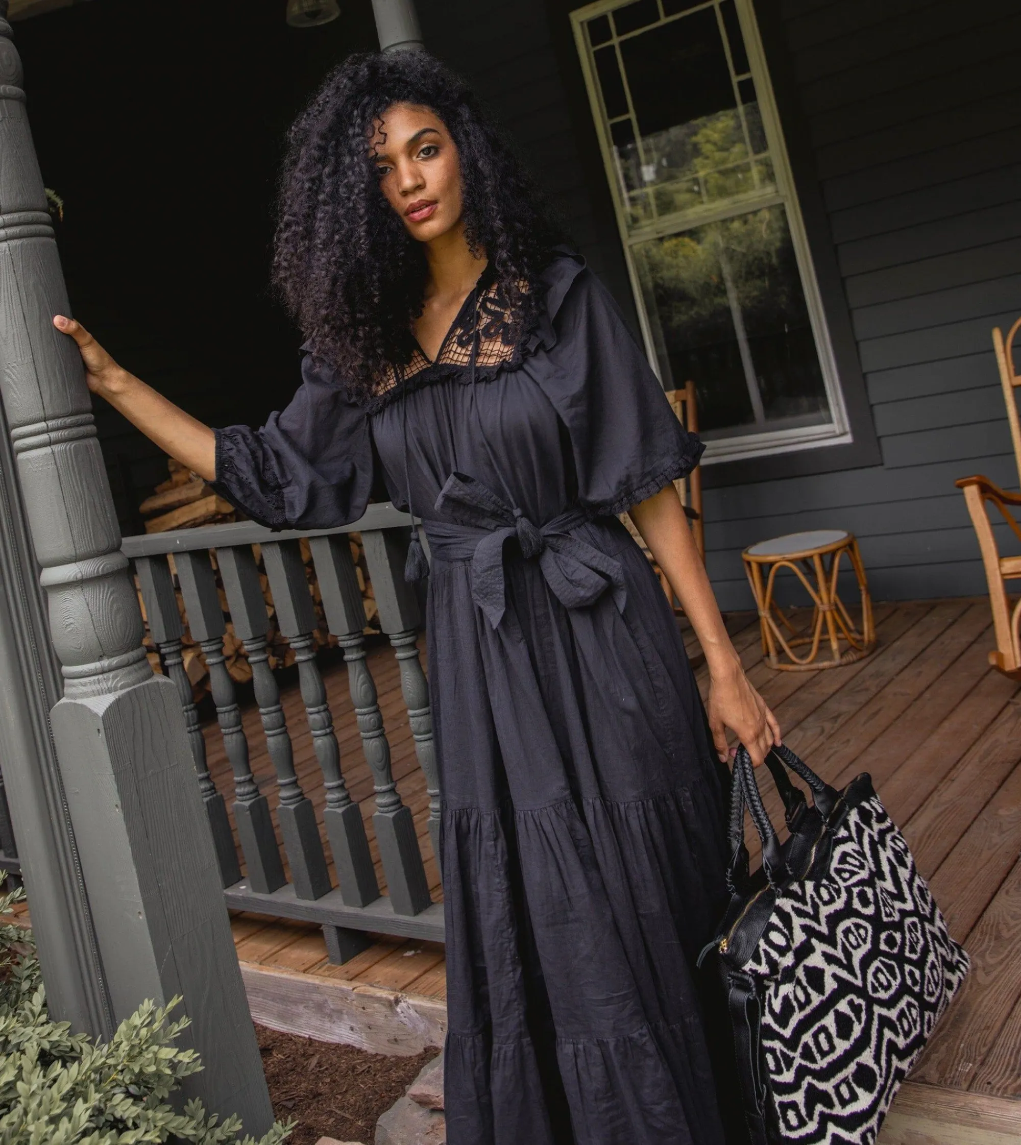 Cleobella Dresses-Ravenna Ankle Dressblack