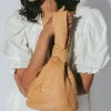 Cleobella Handbags-Riley Knot Woven Bagcamel