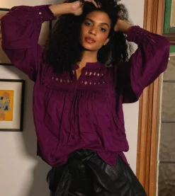 Cleobella Tops-Sabella Blouseaubergine