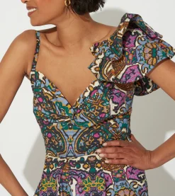 Cleobella Dresses-Solana Midi Dressmosaic Ikat