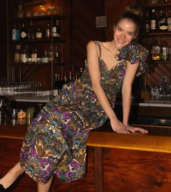 Cleobella Dresses-Solana Midi Dressmosaic Ikat