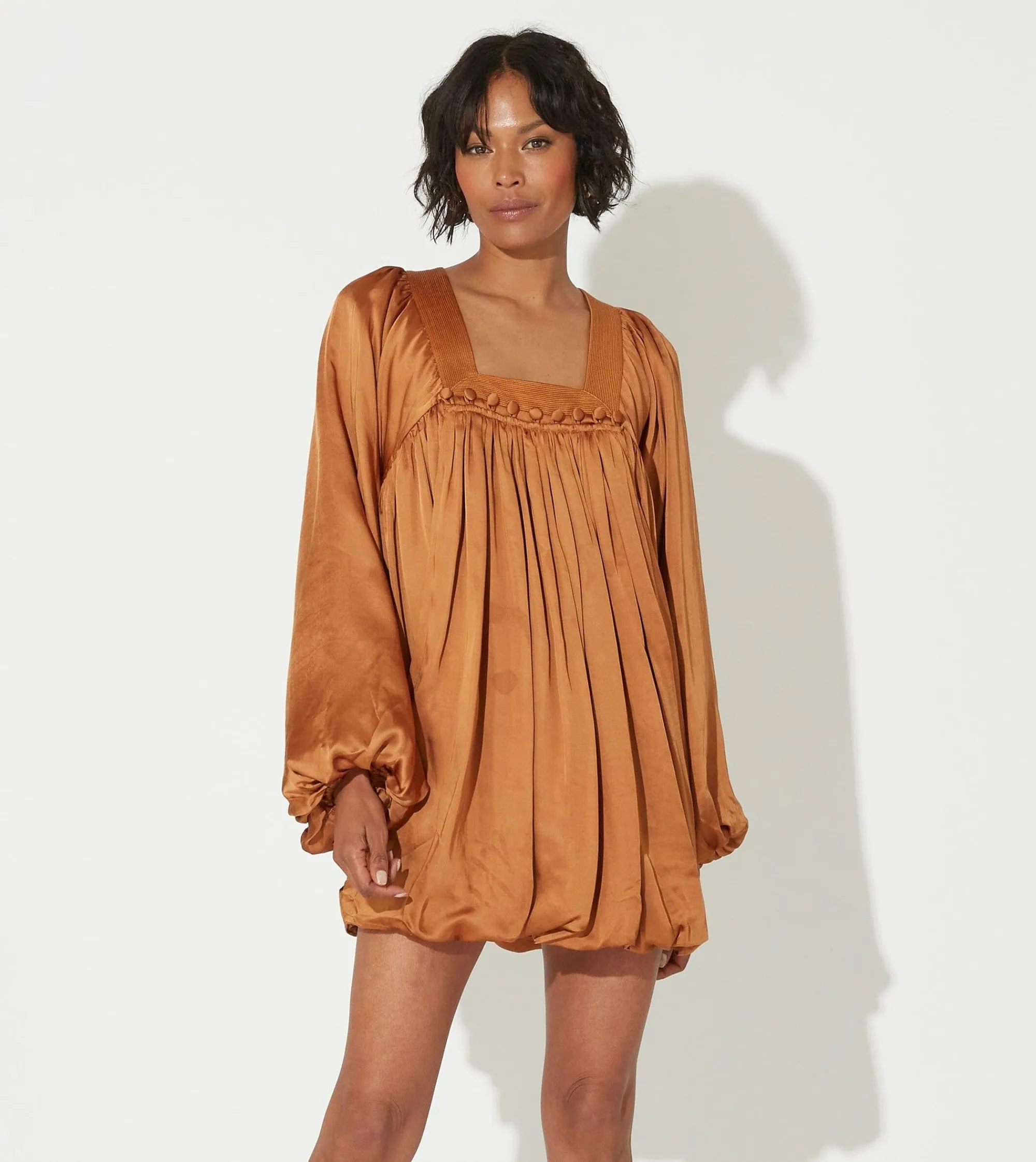 Cleobella Dresses-Solene Mini Dressbronze