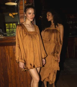 Cleobella Dresses-Solene Mini Dressbronze