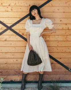 Cleobella Dresses-Sylvia Midi Dresscream