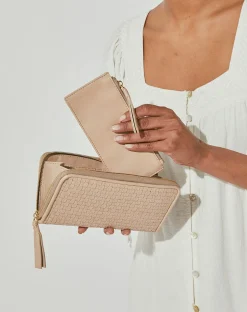Cleobella Handbags-Tiegs Zip Walletbone
