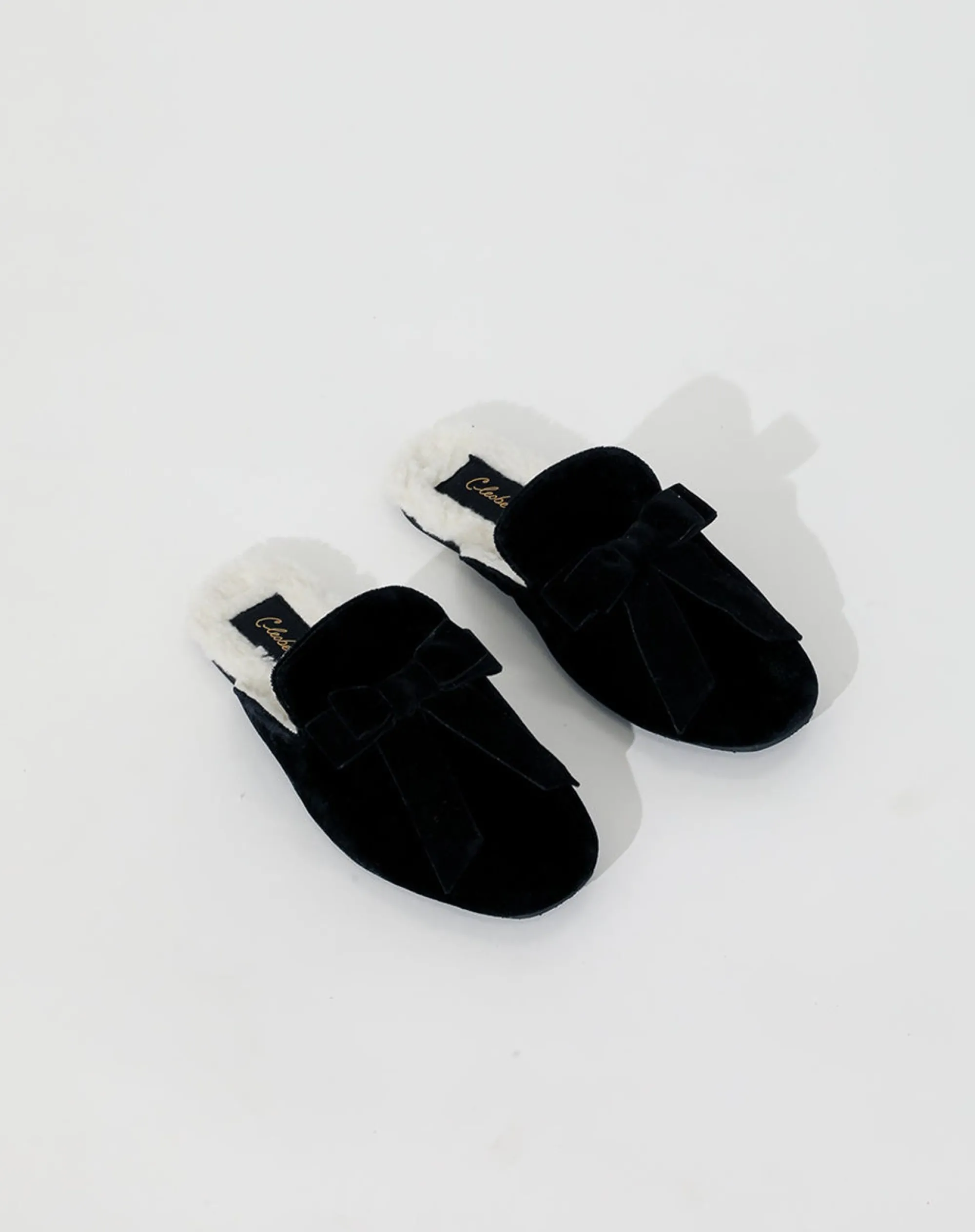 Cleobella Lounge-Velvet Slippersblack