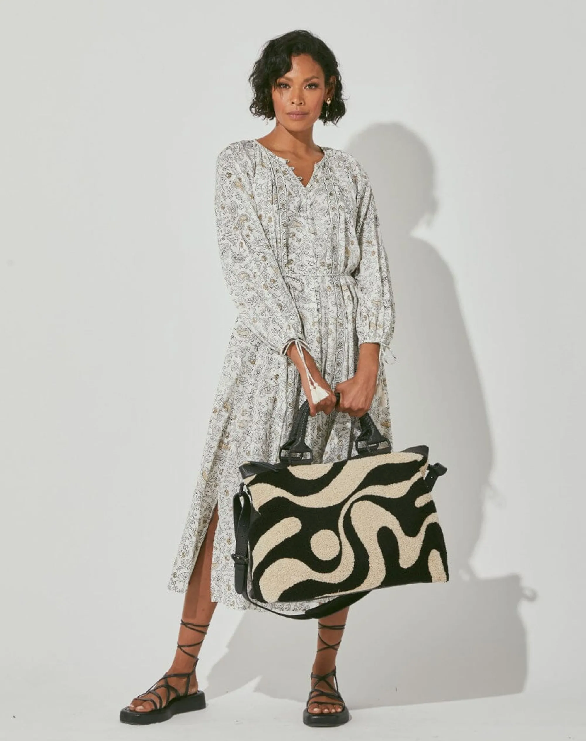 Cleobella Handbags-Weekenderabstract Yin-Yang