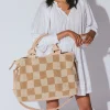 Cleobella Handbags-Weekendercheckered Beige