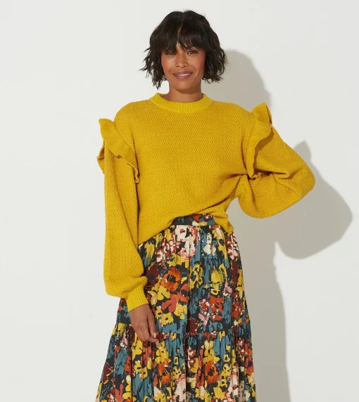 Cleobella Jackets & Sweaters-Yara Sweatercitrine
