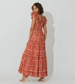 Cleobella Dresses-Zahara Ankle Dressaurora