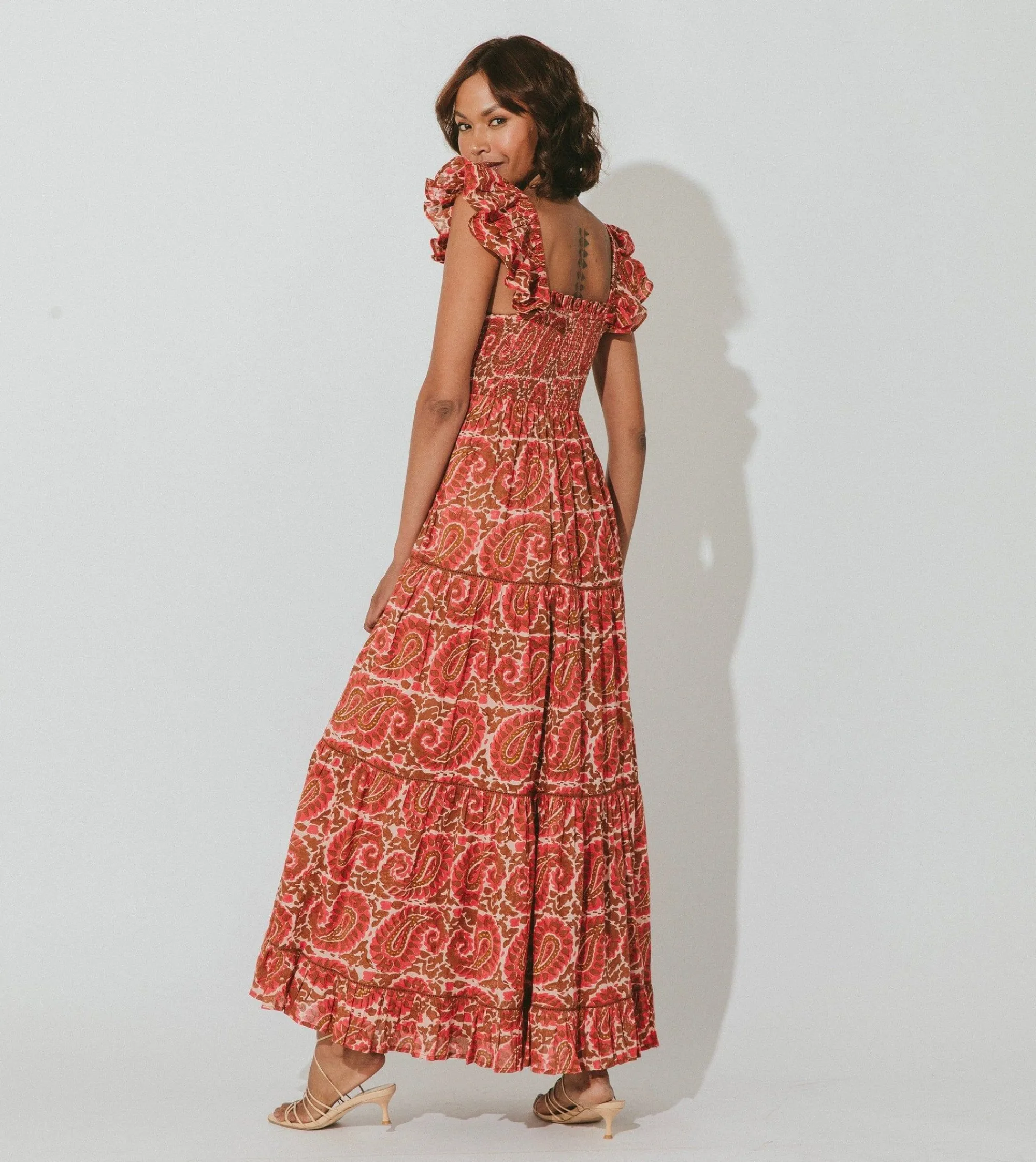 Cleobella Dresses-Zahara Ankle Dressaurora