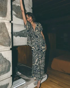 Cleobella Lounge-Zoe Pajama Setswirl
